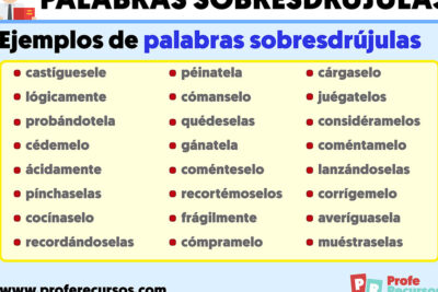 acentuacion de palabras sobresdrujulas como identificarlas