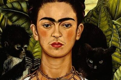 autorretrato con collar de espinas y colibri analisis profundo