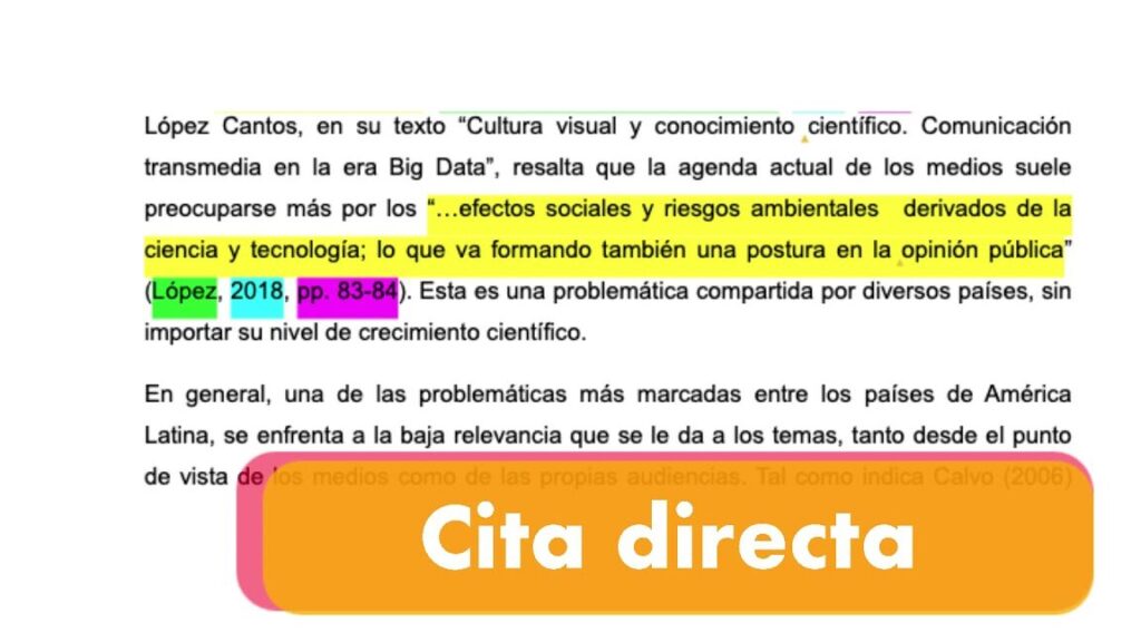 Cita Directa e Indirecta: Normas y Ejemplos de Citas Literarias 1 cita directa e indirecta normas y ejemplos de citas literarias