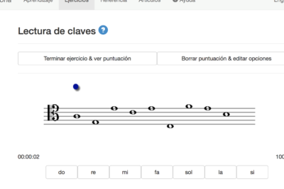 domina la lectura musical en clave de do