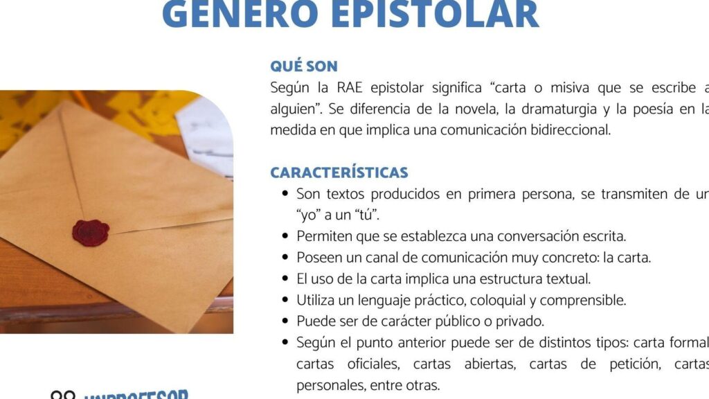 Género Epistolar: Características y Ejemplos Emblemáticos 1 genero epistolar caracteristicas y ejemplos emblematicos