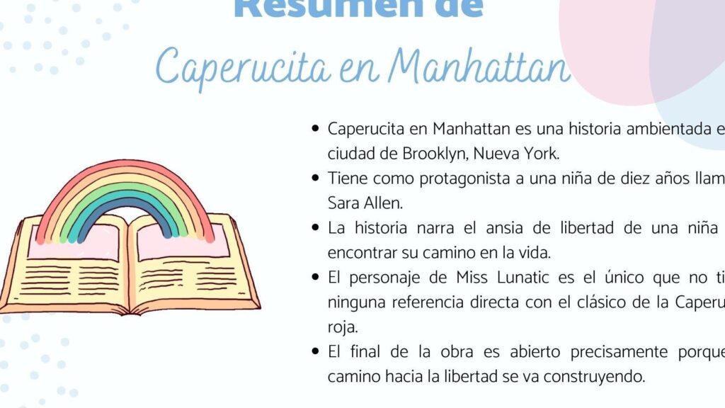 Resumen por Capítulos de Caperucita en Manhattan 1 resumen por capitulos de caperucita en manhattan